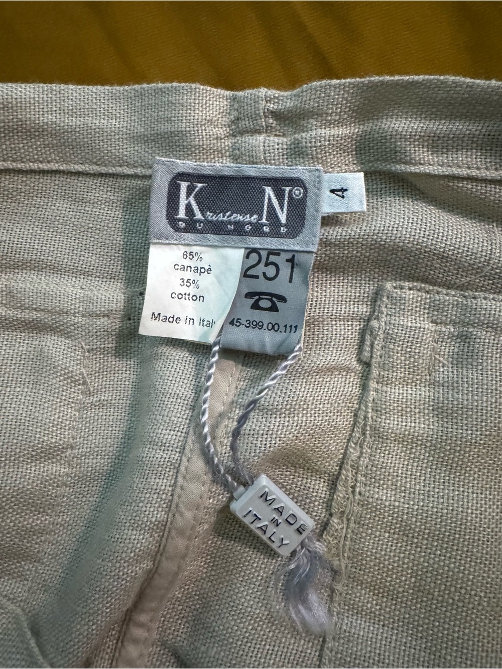 Kristensen du Nord Light Beige Linen Blend Skirt - Beige